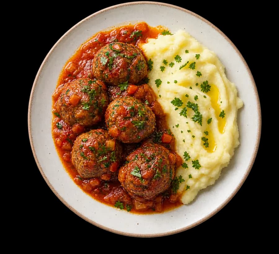 Albóndigas con puré